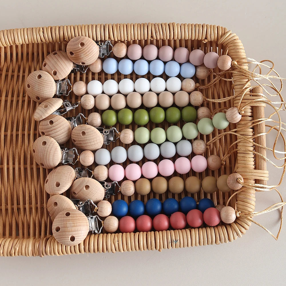 Pacifier chain with beads