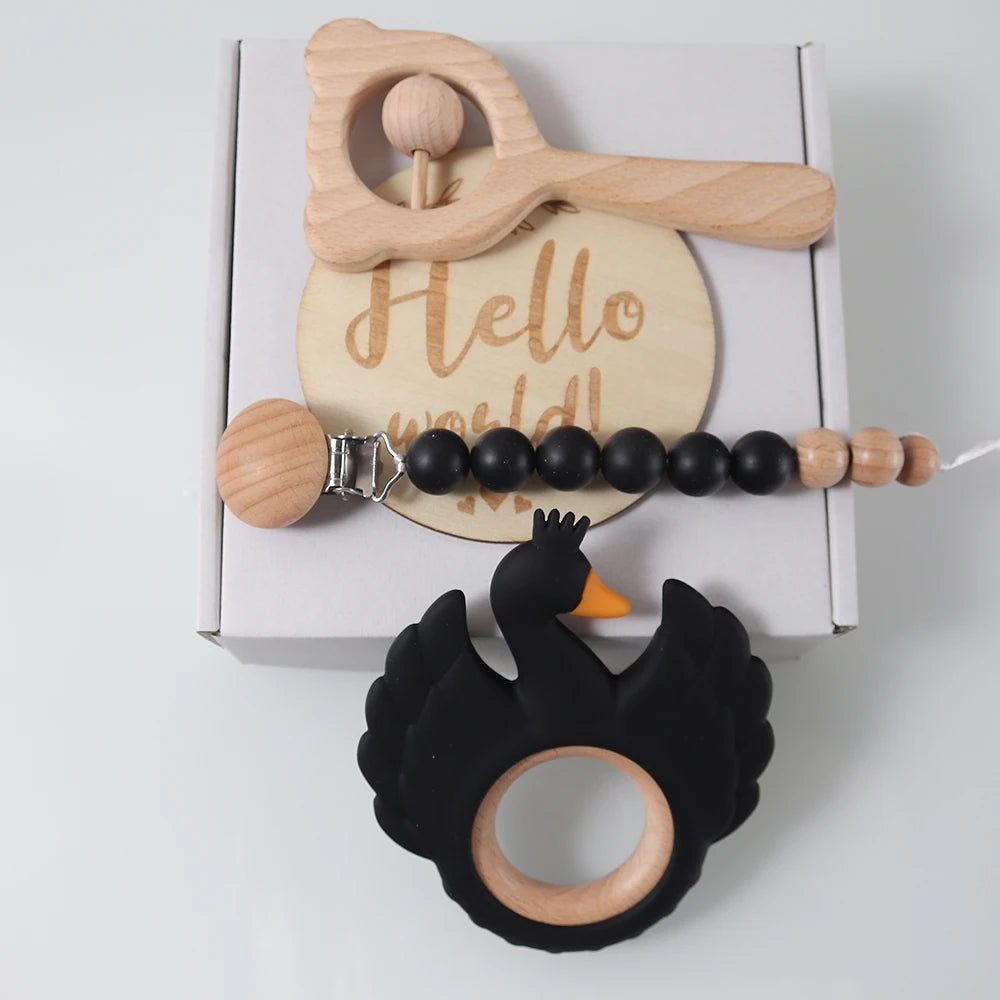 Baby gift set swan