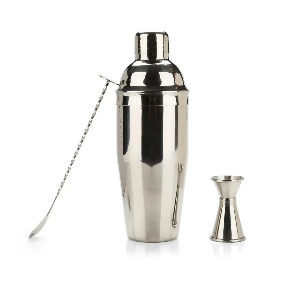 Cocktail Shaker Making Set Stainless Steel Bar Tools Bartender Kit 750ML Mixer Wine Martini Boston Shaker Kit For Drink Party
