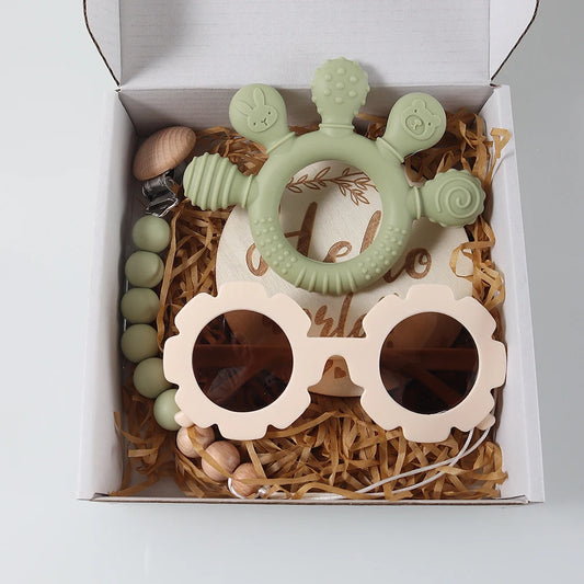 Baby gift set teething toy & glasses